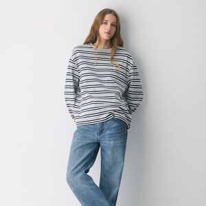 Aritzia TNA Fletch Top in H Chrome/ Admiral Size S